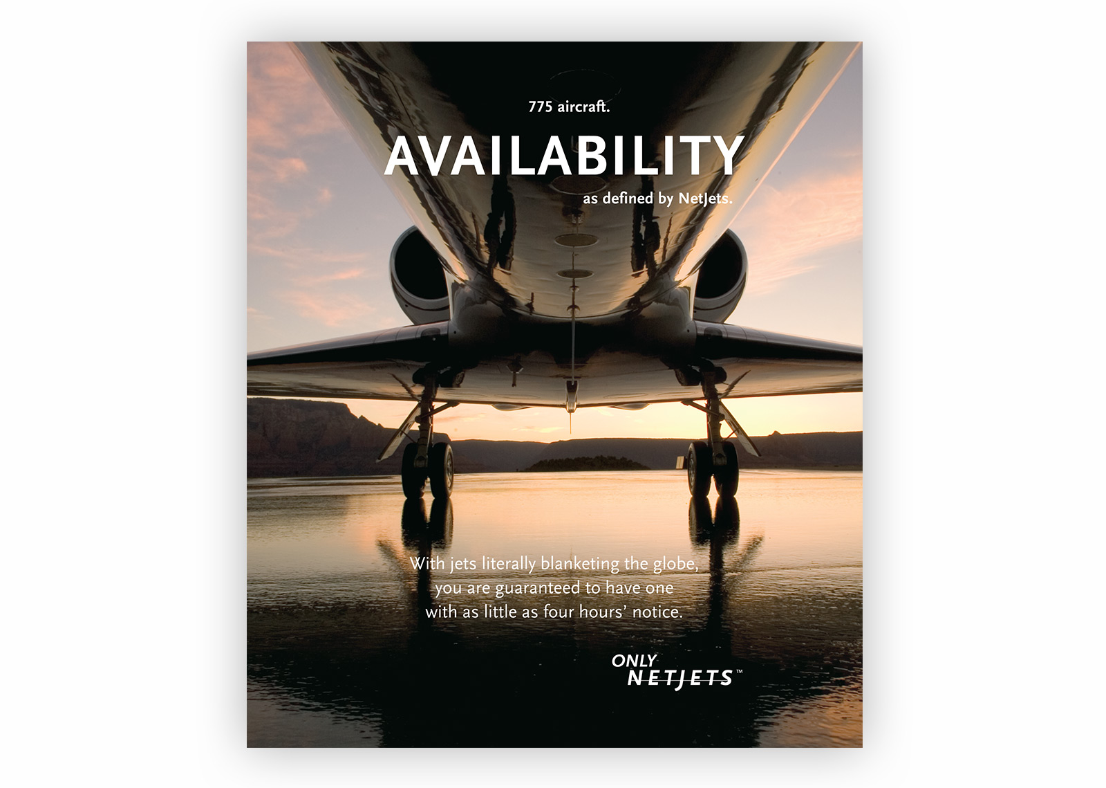 This image depicts a project for NetJets
