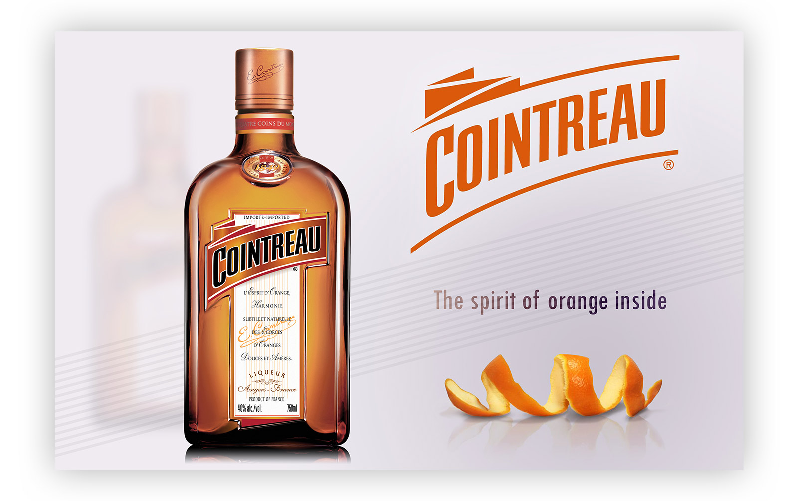 High-quality print and advertising for the spirits industry, depicting: Cointreau.
