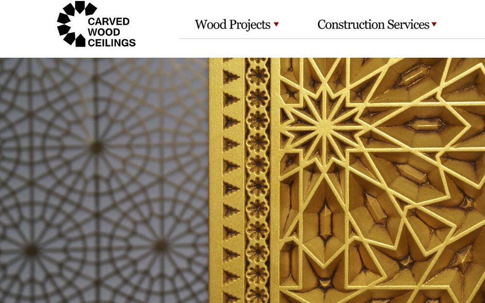 Portfolio Page: Carved Wood Ceilings